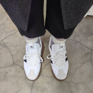 Giay Adidas VL Court 2.0 'White Black Gum' ID6015