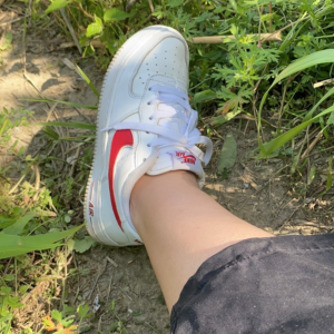 Giay Nike Air Force 1 Low GS 'Gym Red' AV6252-101