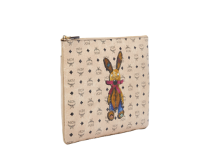 Tui MCM Medium Rabbit Crossbody Visetos 'Beige' MYZ6AXL81IG001