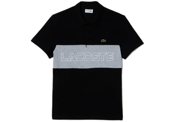 Ao Lacoste Stretch Pique Colorblock 'Black' PH1470-51-SNP