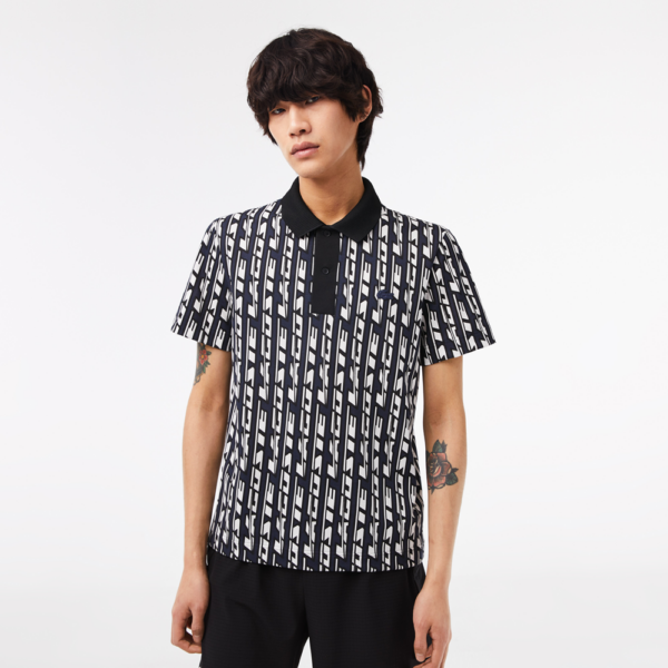 Ao Lacoste Two Tone Printed Movement Polo 'Blue White' PH5655-51-ANY