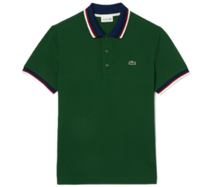Ao Lacoste Stretch Color-Block Collar Cuffs 'Green' PH3461-10-132