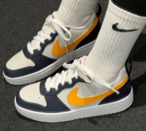 Giay Nike Court Borough Low Recraft 'White Navy Gold' HJ3482-071