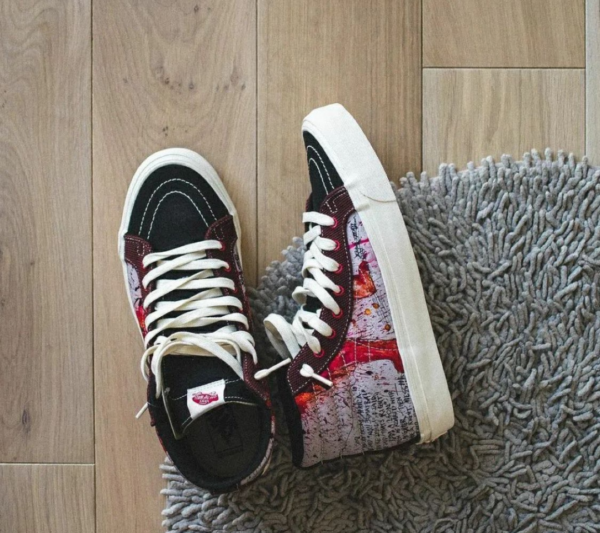 Giay Vans OG SK8‑Hi LX x Ralph Steadman 'Lion' VN0A45JLVQU