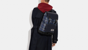 Balo Coach Track Plaid Stamp 'Midnight Navy' CH102-QBNI9