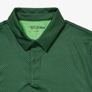 Ao Lacoste Mini Print Ultra Dry Golf 'Green' DH7493-51-IGV