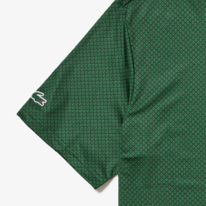 Ao Lacoste Mini Print Ultra Dry Golf 'Green' DH7493-51-IGV