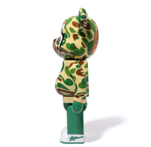 Mo Hinh Bearbrick x BAPE Baby Milo(R) Camo Shark 'Green'