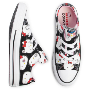 Giay Converse Chuck Taylor All Star Ox x Hello Kitty 'Black' 162947C