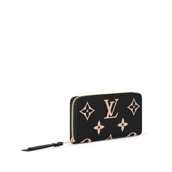 Vi Louis Vuitton Zippy Wallet Monogram Empreinte 'Black White' M80481