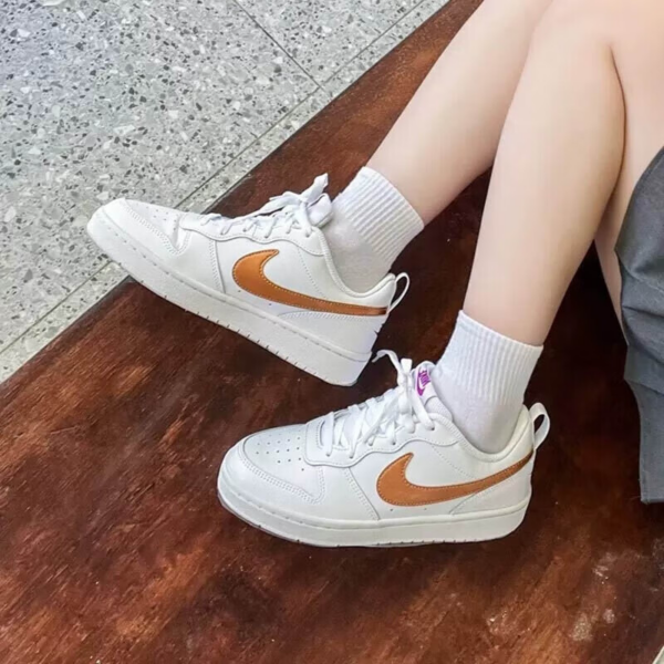 Giay Nike Court Borough Low 2 SE 'White Metallic Copper' DQ5979‑100