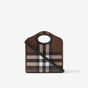 Tui Burberry Check Mini Pocket 'Dark Brown' 80631241