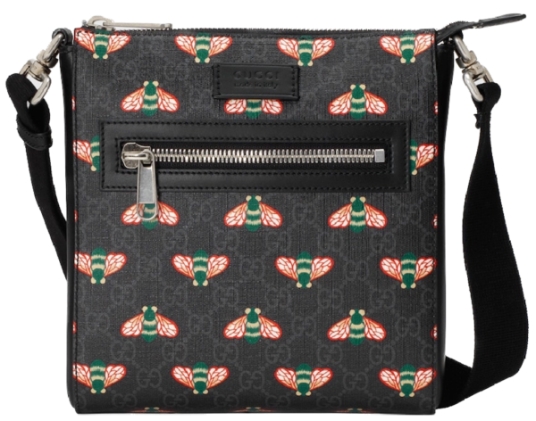 Tui Gucci Bestiary Messenger Bag With Bees 'Black' 681021-UIEBN-1058