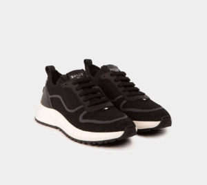 Giay Bally Davyn Mesh Leather Sneakers 'Black' 6300148