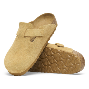 Dep Birkenstock Boston Suede Leather 'Latte Cream' 1027752