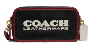 Tui Coach Kia Camera Pebbled Leather 'Black Red' CE735-B4M2
