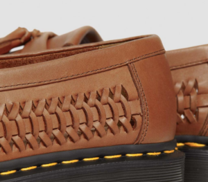 Giay Dr.Martens Adrian Woven Leather Tassel 'Brown' 31621382