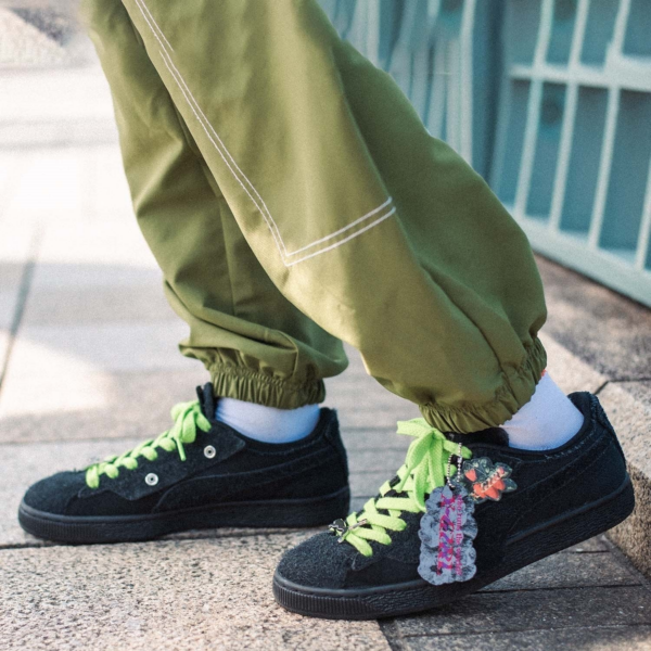 Giay Puma Suede x X-GIRL 'Black' 396251-01