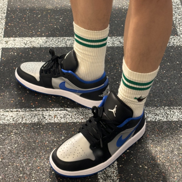 Giay Nike Air Jordan 1 Low 'Black Game Royal' 553558-007