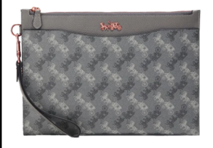 Tui Coach Hitch Pouch With Horse And Carriage Print 'Grey' 4903-GRY