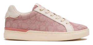 Giay Coach Clip Low Top In Signature Jacquard 'Pink' CG900-PIN