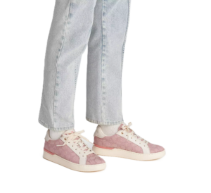 Giay Coach Clip Low Top In Signature Jacquard 'Pink' CG900-PIN