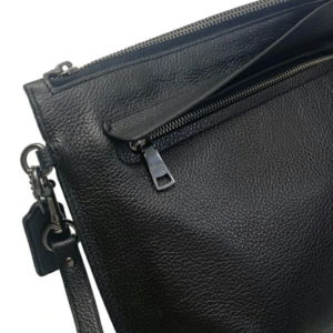 Tui Coach Pebble Leather Second Bag Pouch 'Black' F28614-BLK
