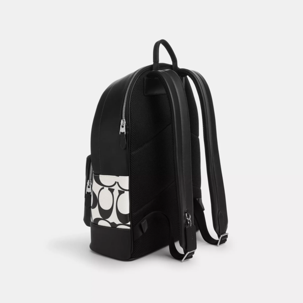Balo Coach West Signature Canvas 'Black White' CO920-SVWGH