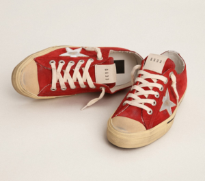 Giay Golden Goose V-Star 'Dark Red' GWF00129-F003090-40394