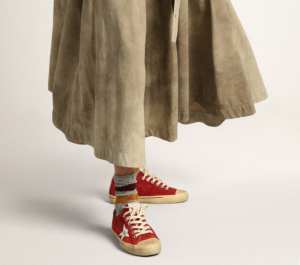 Giay Golden Goose V-Star 'Dark Red' GWF00129-F003090-40394