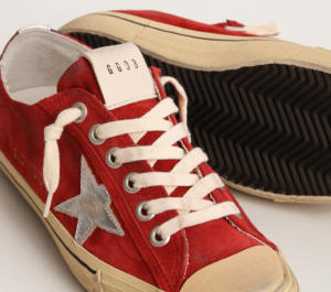 Giay Golden Goose V-Star 'Dark Red' GWF00129-F003090-40394