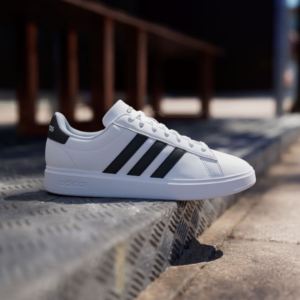 Giay Adidas Grand Court Cloudfoam 'White Black' GW9214