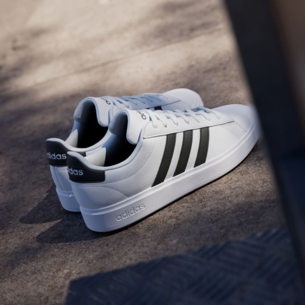 Giay Adidas Grand Court Cloudfoam 'White Black' GW9214