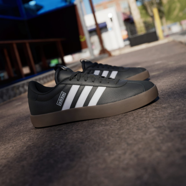 Giay Adidas VL Court 3.0 'Black White Gum' ID6286