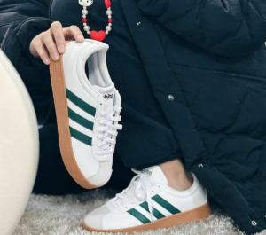 Giay Adidas VL Court Base 'Cloud White Collegiate Green' ID3710