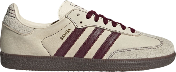 Giay Adidas Samba OG 'Wonder White Maroon' IG1987