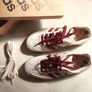 Giay Adidas Samba OG 'Wonder White Maroon' IG1987