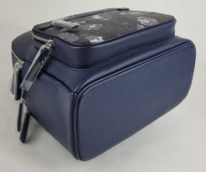 Balo MCM Small Backpack 'Blue Camo' MMKCAVE07B1001