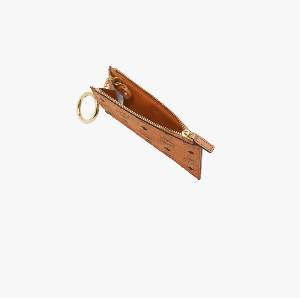 Vi MCM Key Pouch in Visetos 'Brown' MXKAAVI01CO001