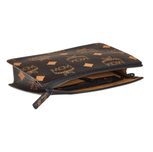 Vi MCM Wristlet Zip Pouch 'Black' MYZDATA01BK001