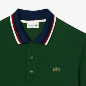 Ao Lacoste Regular Fit Contrast Collar 'Green' PH3461-132