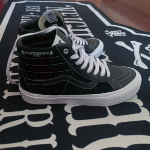 Giay Vans Sk8-Hi x Mastermind 'Punk Culture' VN0A4BVHBLK