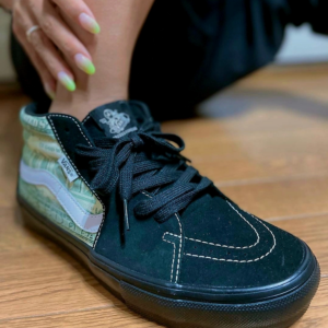 Giay Vans Skate Grosso Mid x Supreme 'Dollar Bill' VN0A5FCGBMA