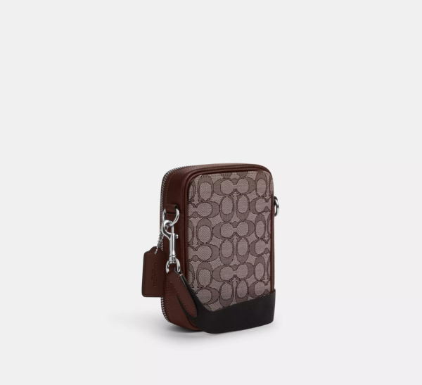 Tui Coach Stanton Crossbody Signature Jacquard 'Oak' CH097-SVS8S