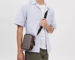 Tui Coach Stanton Crossbody Signature Jacquard 'Oak' CH097-SVS8S