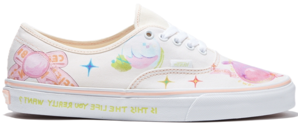 Giay Vans Authentic OTW Art Collection x Nuttsh 'Marshmallow' VN0A5KS9CCT