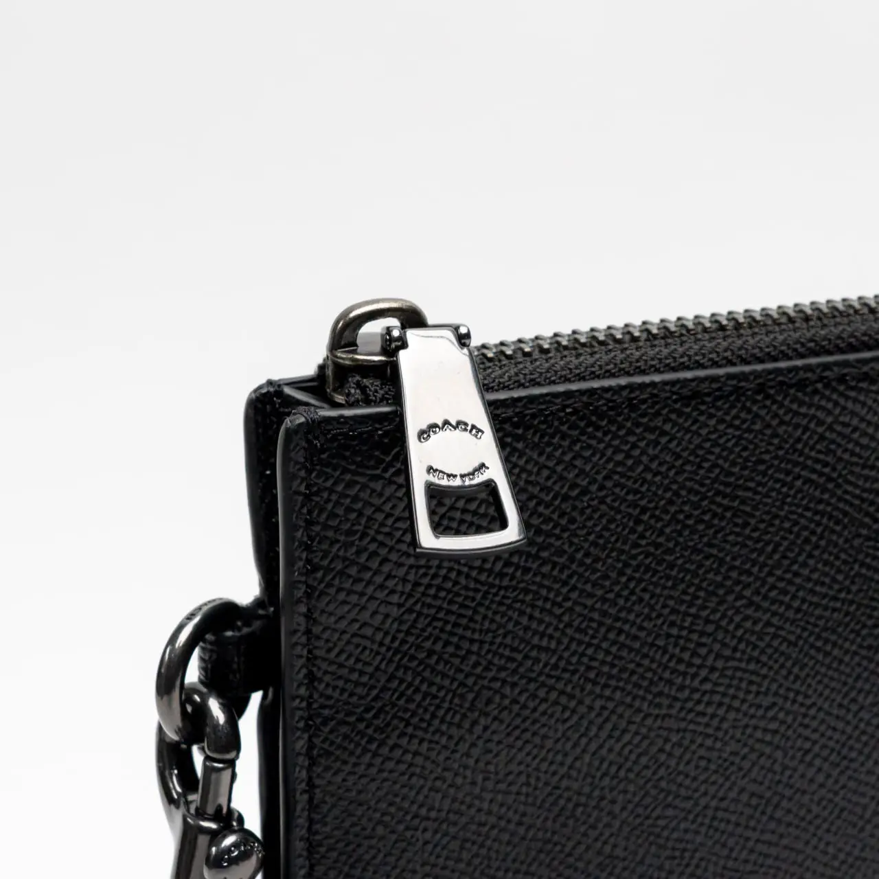 Tui Coach Leather Clutch Bag Crossgrain 'Black' 68154-QBBK