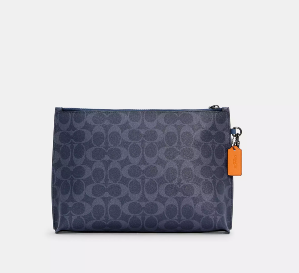 Tui Coach Carryall In Colorblock Signature Canvas 'Denim' C3199-QBSDQ