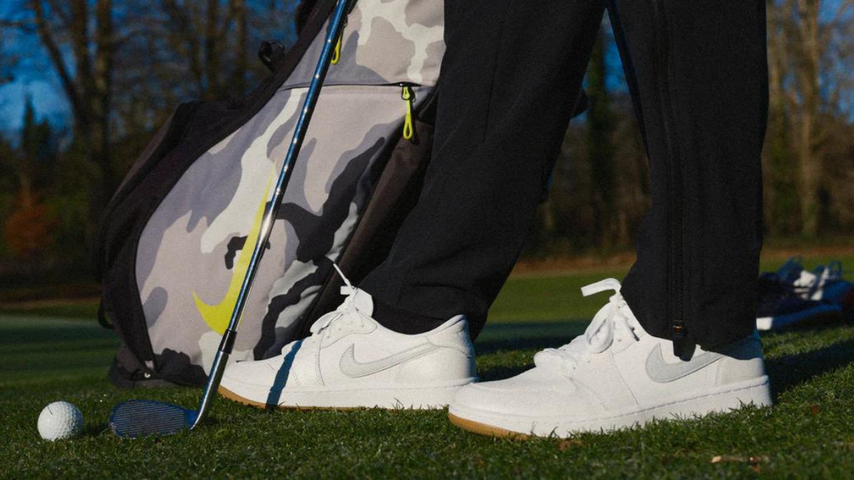 Suc hut kho cuong cua Air Jordan 1 Golf tren san