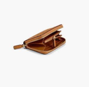 Vi MCM Zip Wallet in Visetos 'Cognac' MYLAAVI03CO001